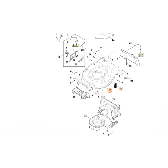 STIHL  Obudowa WA21 700 8590
